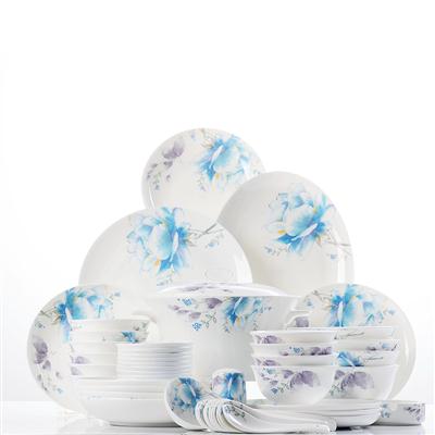 美女舔J8网站视频48头聆听花开骨瓷礼品餐具套装